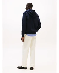 Tommy Hilfiger Men's Long Sleeve Zip-Front Flag Logo Hoodie