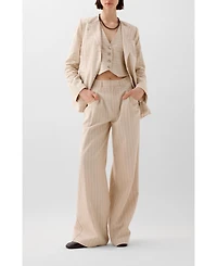 Scalpers Women's Stripes Check Blazer