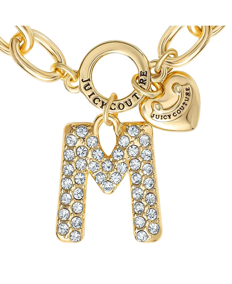 Juicy Couture Pave Initial Charm Bracelet