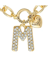 Juicy Couture Pave Initial Charm Bracelet