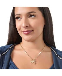 Juicy Couture Heart Locket Charm Necklace, Gold-Tone