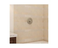 Casainc Moen-Compatible Replacement Shower Trim Kit Stainless Steel Panel and Alloy Lever