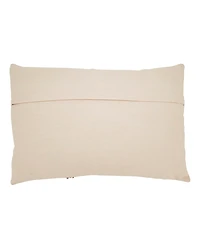 Saro Lifestyle Boho Circles Down Filled Decorative Pillow, 16" x 24"