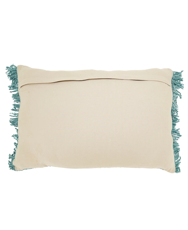 Saro Lifestyle Fringe Down Filled Decorative Pillow
