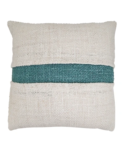Saro Lifestyle Banded Down Filled Decorative Pillow, 20" x