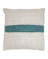 Saro Lifestyle Banded Down Filled Decorative Pillow, 20" x