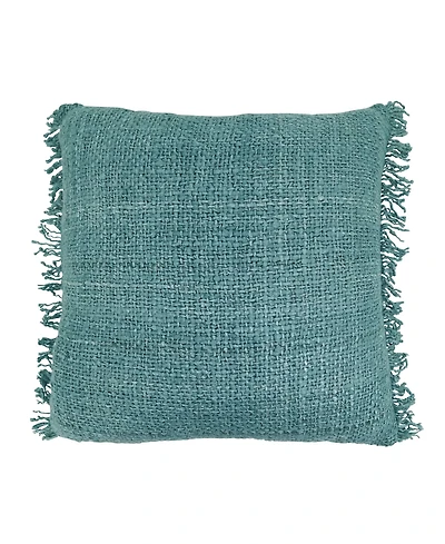 Saro Lifestyle Fringe Poly Filled Decorative Pillow, 20" x