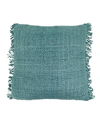 Saro Lifestyle Fringe Poly Filled Decorative Pillow