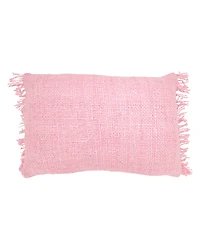 Saro Lifestyle Fringe Poly Filled Decorative Pillow, 16" x 24"