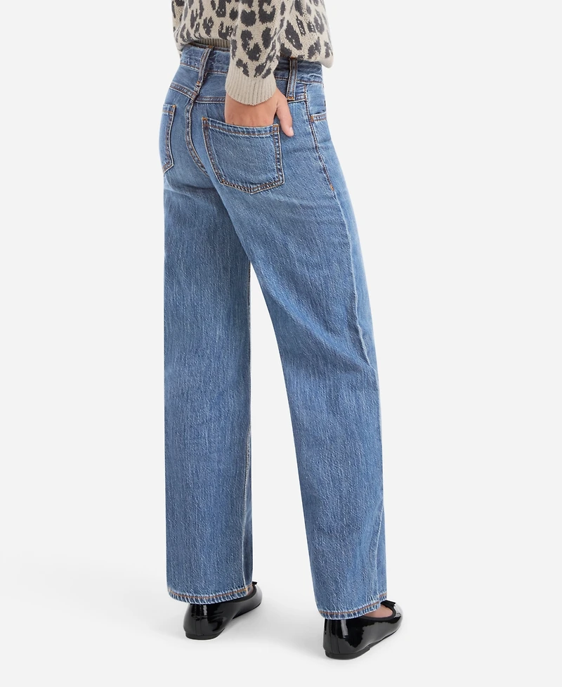 abercrombie kids Girls High-Rise Ultra Wide Leg Jeans