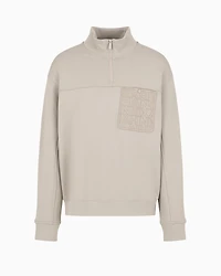 A|X Armani Exchange Men's Quarter-Zip Long-Sleeve Sweatshirt