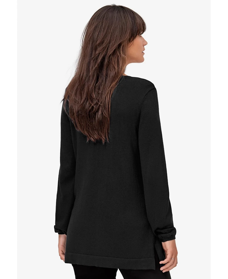 ellos Women's Plus V-Neck Sweater