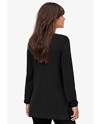 ellos Women's Plus V-Neck Sweater