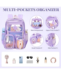Batfox Mini Clear Backpack Small Purple Kids Girls