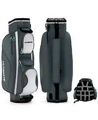 14 Dividers Golf Cart Bag with 7 Zippered Pocket