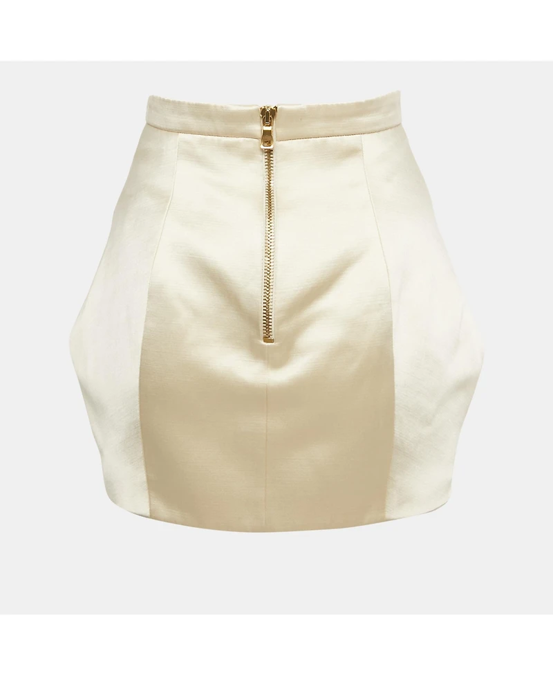 Pre-Owned Balmain Women's Satin Mini Skirt