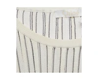 Pre-Owned Chloe Women's Pre-Owned Chloe Off-White Patterned Knit Mini Dress with Flared Sleeves