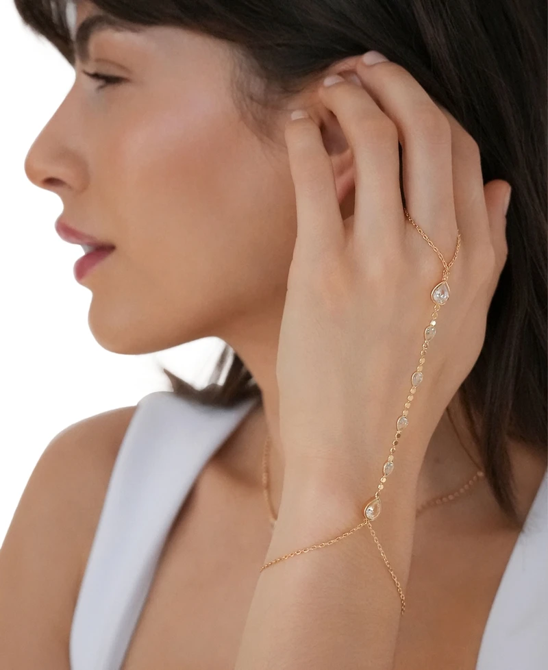 Ettika Dripping Crystal Hand Chain