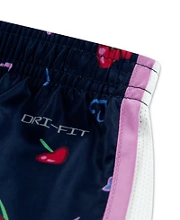Nike Baby Girls' Crewneck T-Shirt and Cherry Shorts, 2-Piece Set
