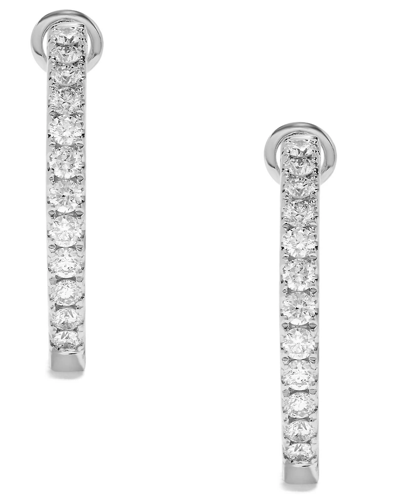 Macy's Diamond Hoop Earrings (5/8 ct. t.w.) 14k Yellow Gold (also White Gold)