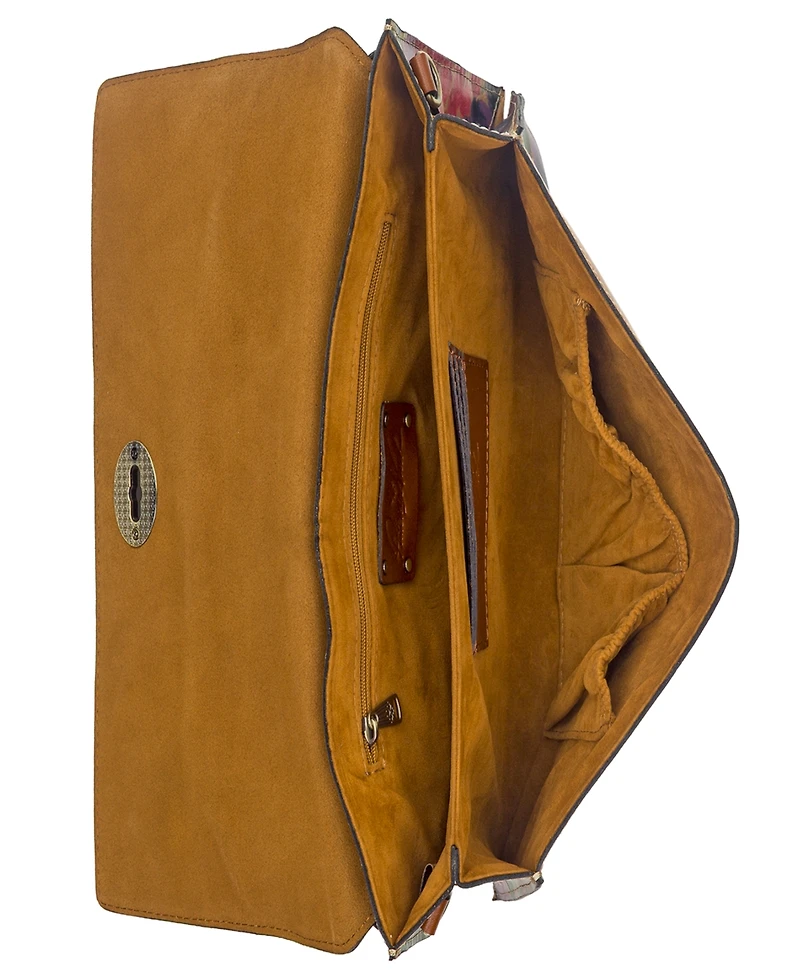 Patricia Nash Belvi French Hydrangeas Printed Top Handle Crossbody Bag