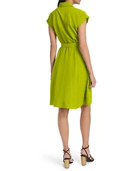 Calvin Klein Women's Belted Cap-Sleeve Shirtdress