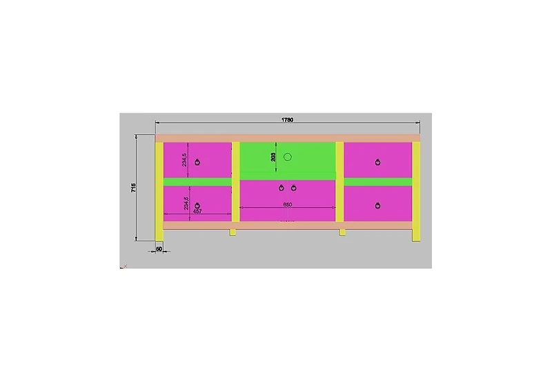 Gaomon Rustic 6-Door Wooden Tv Cabinet – Wide Storage Console for Media Devices, Electronics & Stylish Entertainment Living Room
