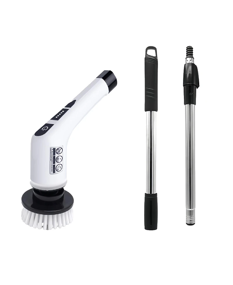 3-in-1 Cordless Rechargeable Cleaning Pursonic Bundle: Power Scrubber, Extended Brush & Mini Vacuum Duster for Home & Car.