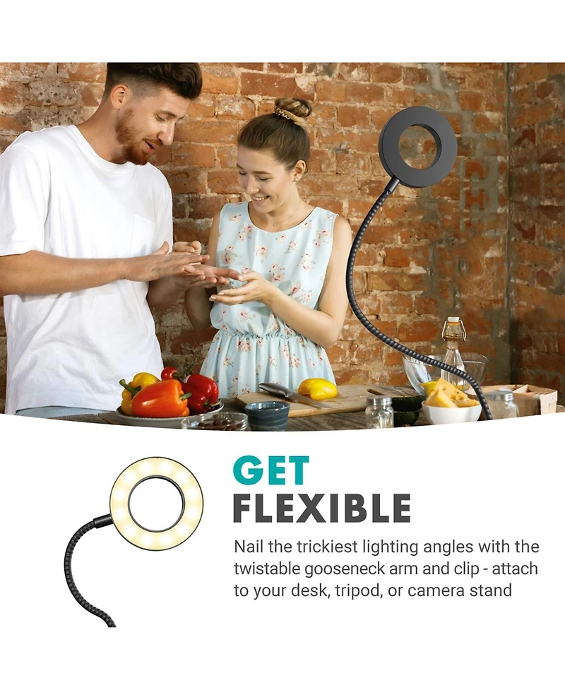 Movo Vgc-1 Flexible Selfie Ring Light