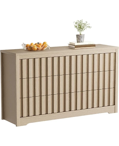Gaomon 6-Drawer Fluted Bedroom Dresser