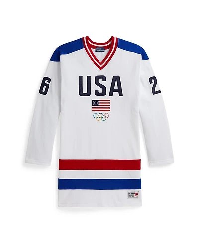 Polo Ralph Lauren Girls' 7-16 Team Cotton Jersey Dress