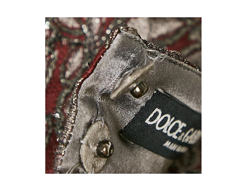 Pre-Owned Dolce & Gabbana Women's Metallic Jacquard Flared Mini Skirt