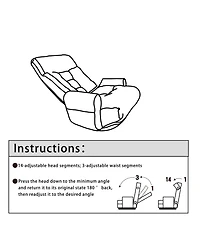 Flynama Dj-24434951 Adjustable Lounge Sofa Chair – Large Size, Soft Fabric, Reclining Feature, Living Room Furniture