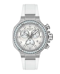Tissot Unisex White Silicone Bracelet Watch, 38mm