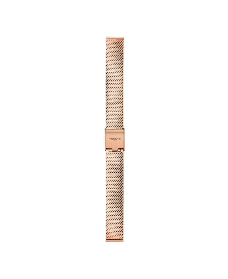 Tissot Women's Rose Gold Stainless Steel Bracelet Watch, 21.80mm