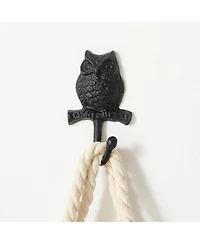 Danya B 4 Piece Owl on Branch Decorative Wall Hook Set