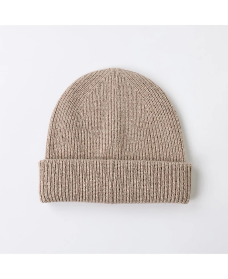 Bellemere New York Men's Unisex Ribbed Lambswool Beanie