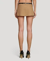 Avec Les Filles Women's Low-Rise Mini Skirt