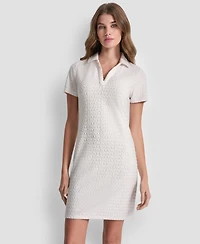 Dkny Jeans Women's Collared Neck Mini Dress