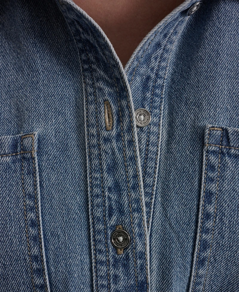 Dkny Jeans Women's Button-Front Shirt Dress