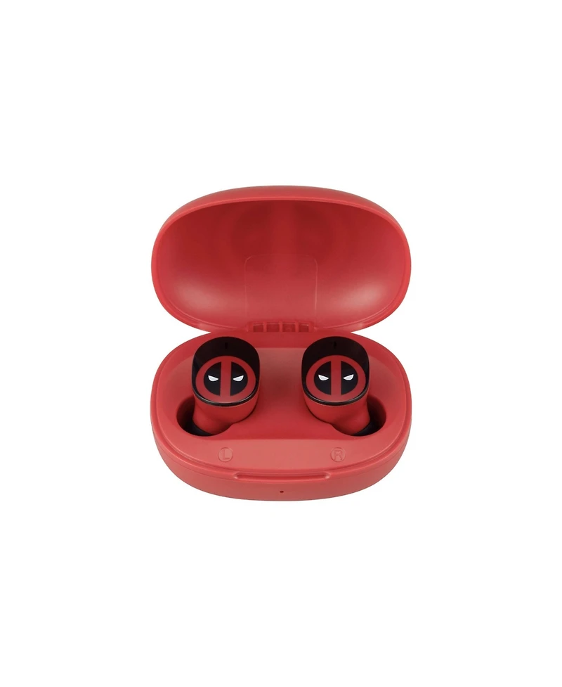 eKids Marvel Deadpool Bluetooth True Wireless Earbuds with Charging Case