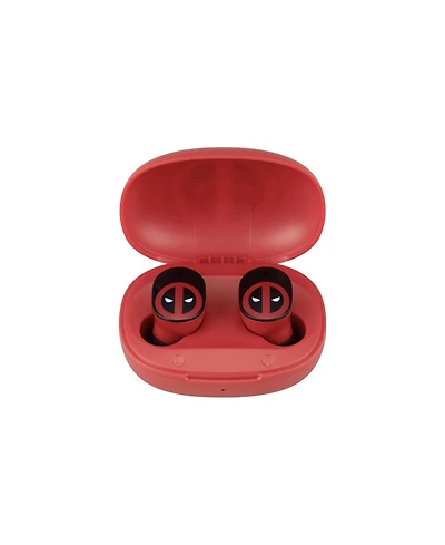 eKids Marvel Deadpool Bluetooth True Wireless Earbuds with Charging Case