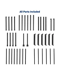 Max Series Frame 48 in. W x 96 in. D x 24 - 40 in. H Black Heavy Duty Ceiling Mounted Overhead Garage Storage Rack-GR48FBMAX-e