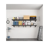 Fleximounts Heavy Duty Garage Wall Shelf Max Series, Black — 40" X 16"