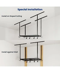 FlexiMounts Ohk Series 24 in W × 36 in D Ceiling-Mounted Overhead Garage Storage Rack – Model