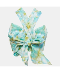 Pre-Owned Zimmermann Women's Abstract Print Linen Blend High-Tide Crop Top