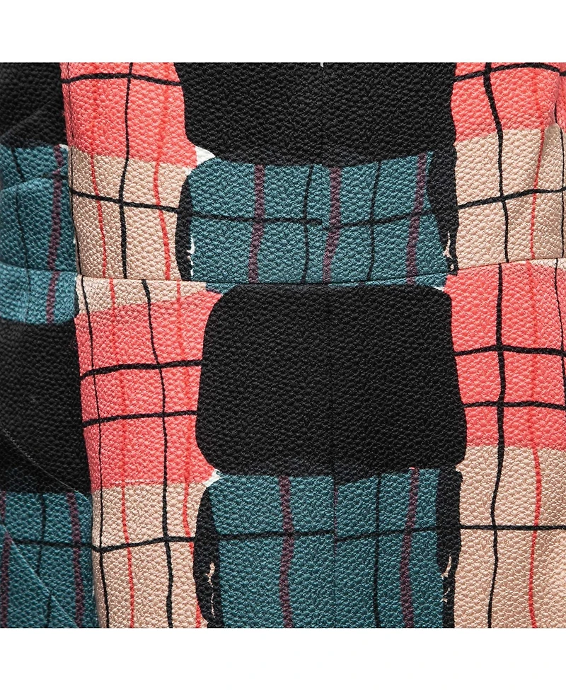 Pre-Owned Marni Women's Multicolor Printed Silk Crepe Keyhole Cutout Top