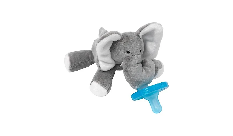WubbaNub Baby Grey Elephant Pacifier
