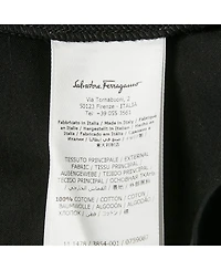 Pre-Owned Salvatore Ferragamo Women's Black Jersey Cut-Out Detail Top