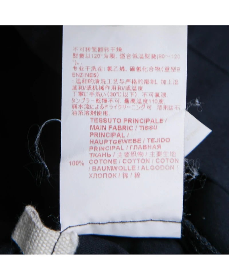 Pre-Owned Marni Women's Navy Blue Cotton Trousers